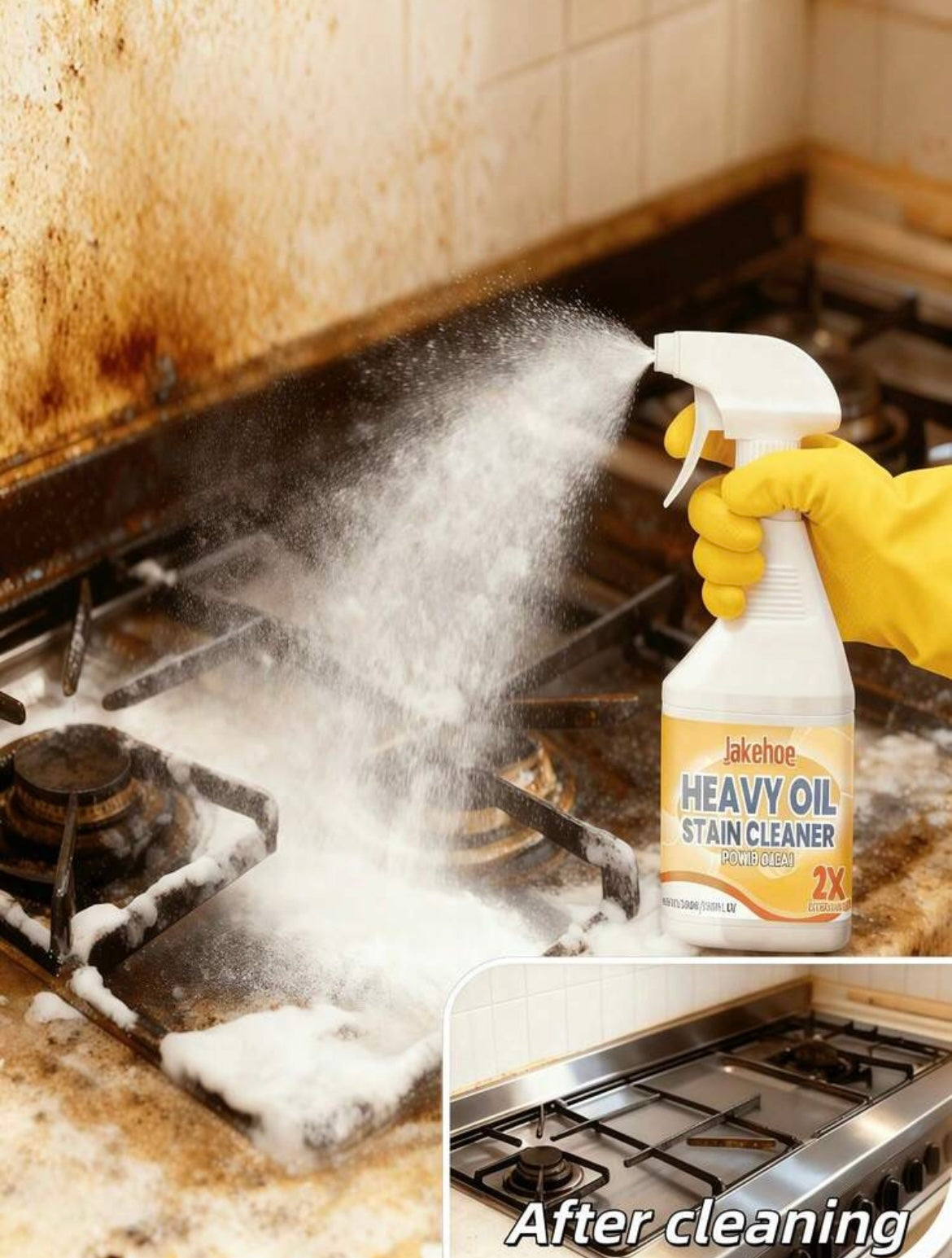 Heavy Oil stain cleaner spray