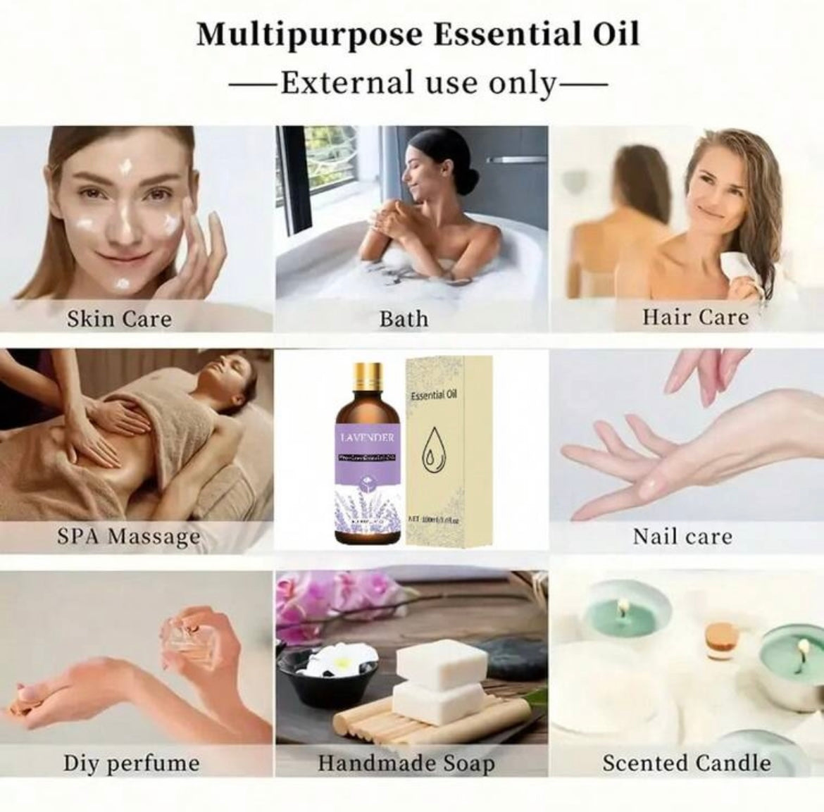 Lavender Essential Massage Oil 100ml
