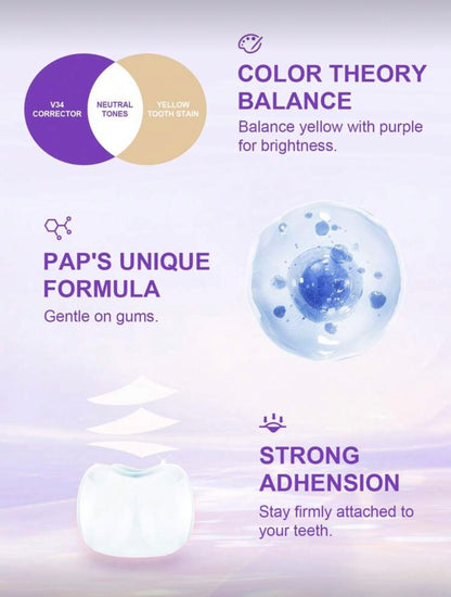 Purple teeth whitening strips (14 strips)