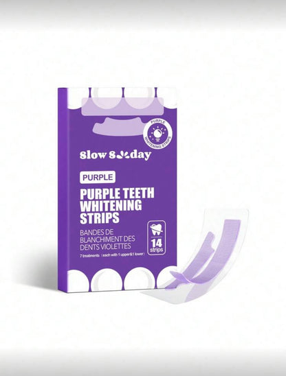 Purple teeth whitening strips (14 strips)